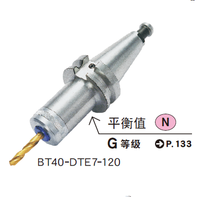 上海超彈性筒夾刀柄E型(DTE)